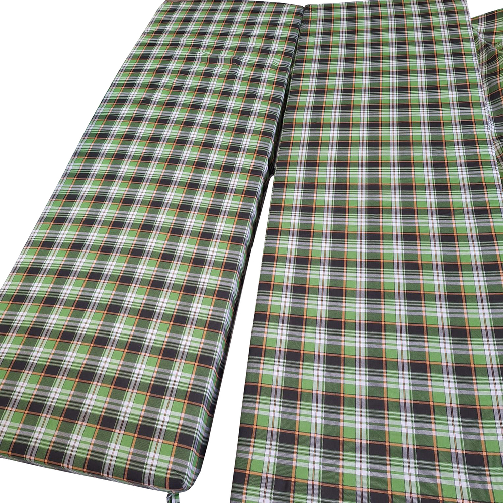 Мягкий элемент  1700х560х70 поликоттон М101-МТ010.. арт.Люкс,Люкс2,Комфорт,Триумф,Орбита,Ямайка,Майами (цвет ткани . рис.зеленая клетка "Garden story"