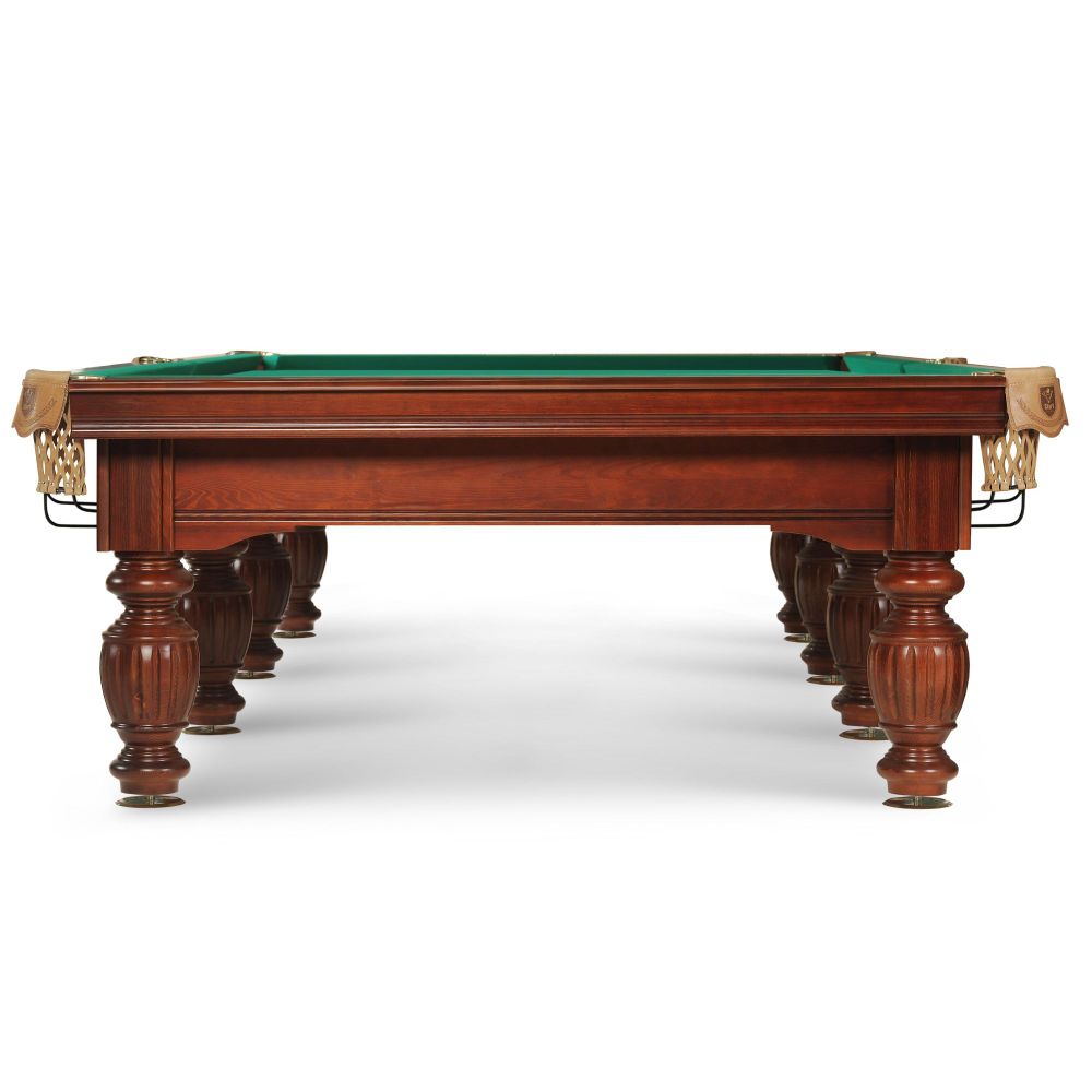 Олимп Люкс М СБ 9 ясень/сосна (РП, №4, Сукно amp;quot;Euro Pro 50amp;quot; ш1.98м бургундия, Х/б сетка, Накл эл-ты латунь, Без фольги)