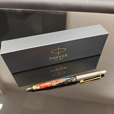 Ручка коллекционная сувенирная "Москва. Салют " малая с ручной росписью Палех в коробке