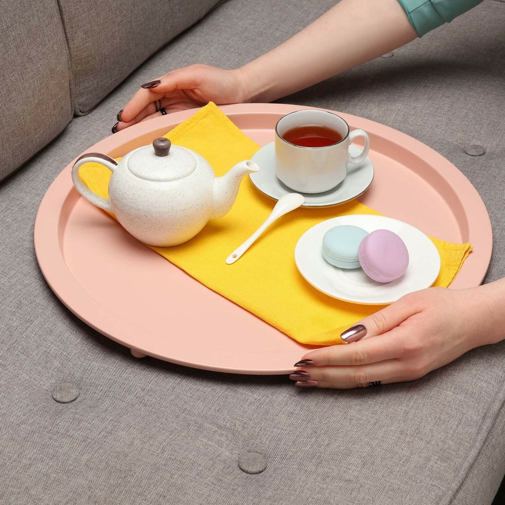 Столик кофейный Грация YS-8375SC, розовый 46,8х50,5 см