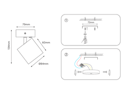 Ambrella Накладной спот с выключателем Move TA133