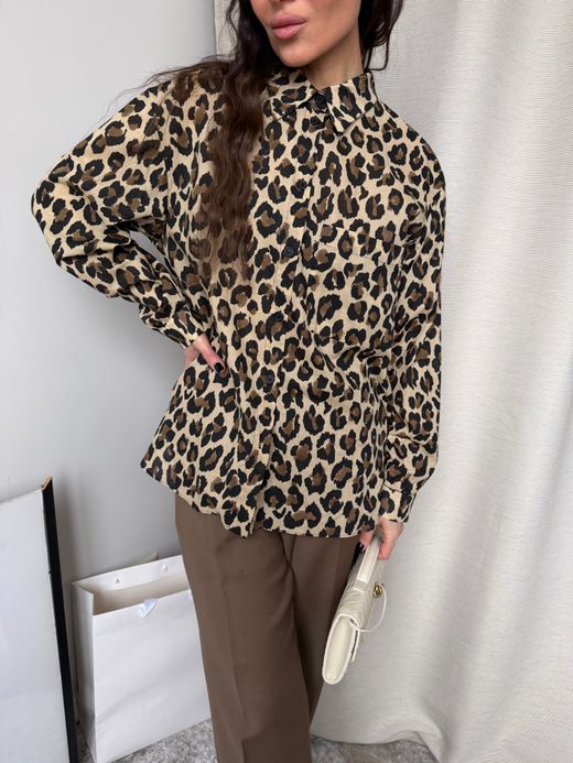 Рубашка хлопковая Zara, M