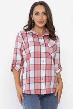 Рубашка Аланта (бело-розовая) Б14036-18М LT Collection