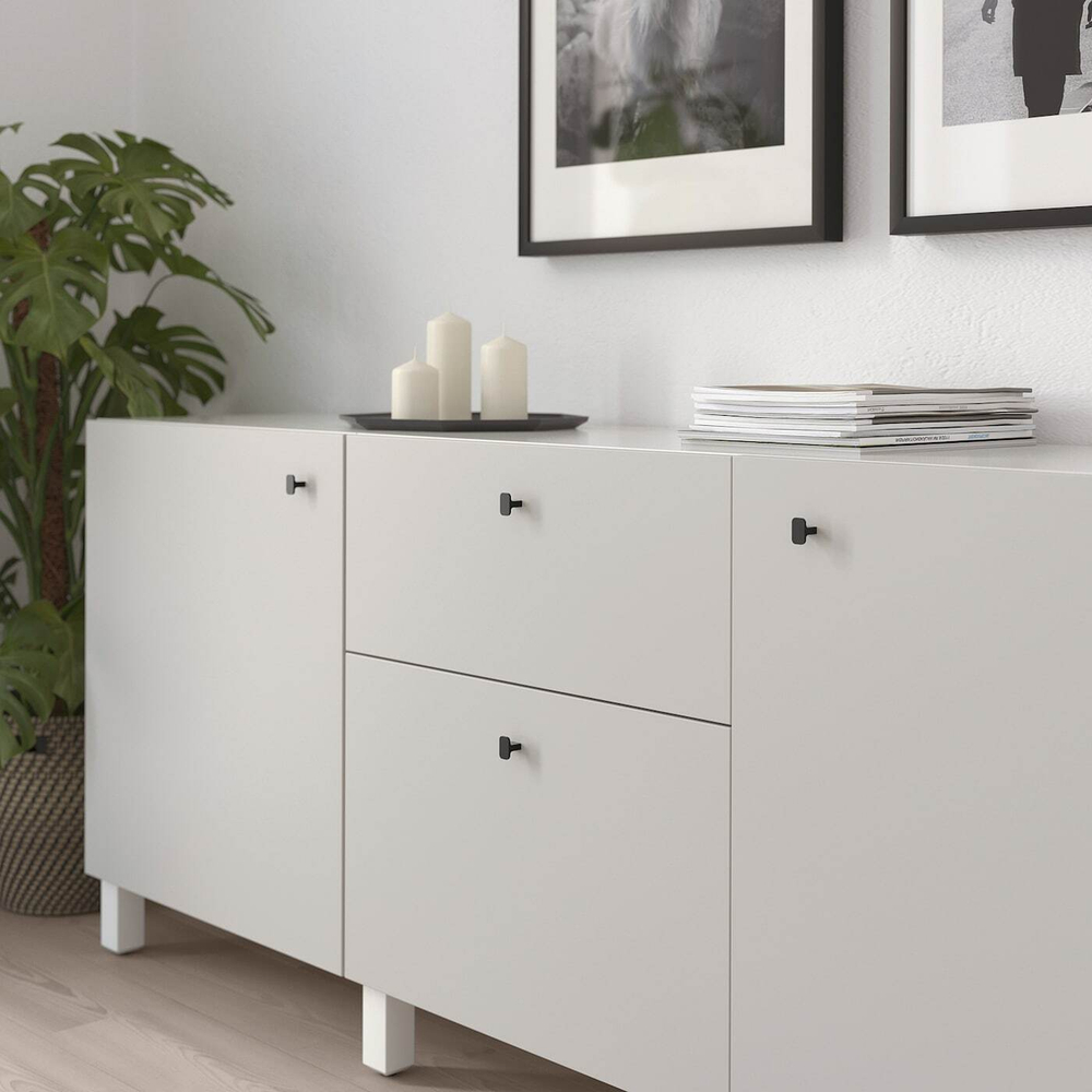 IKEA HACKÅS  (ИКЕА ХАСКÅС)  -  Ручка, антрацит, 15 мм