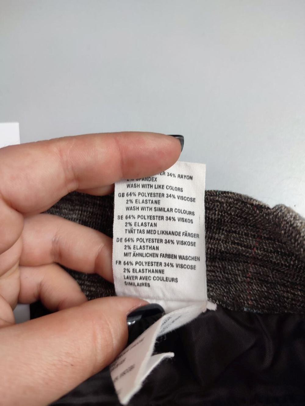 Брюки-капри H&M в клетку 42 размер