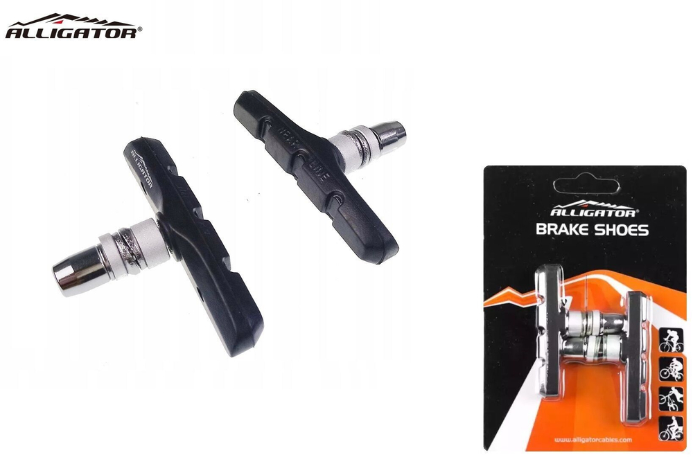 Тормозные колодки ALLIGATOR, VB-620-DIY, V-Brake, 70 мм, блистер, пр-во Тайвань (ALLIG_VB-620-DIY)