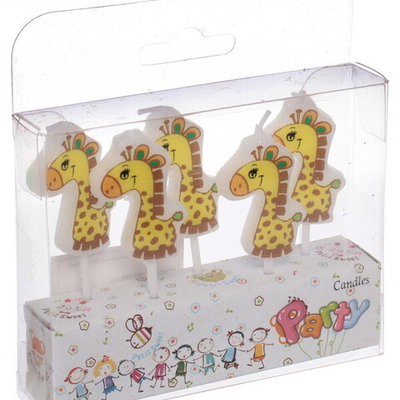 Свечи для торта «Жирафики» (набор 5 шт)