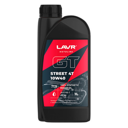 Масло 4Т LAVR Moto GT Street 10W40 SM 1л.