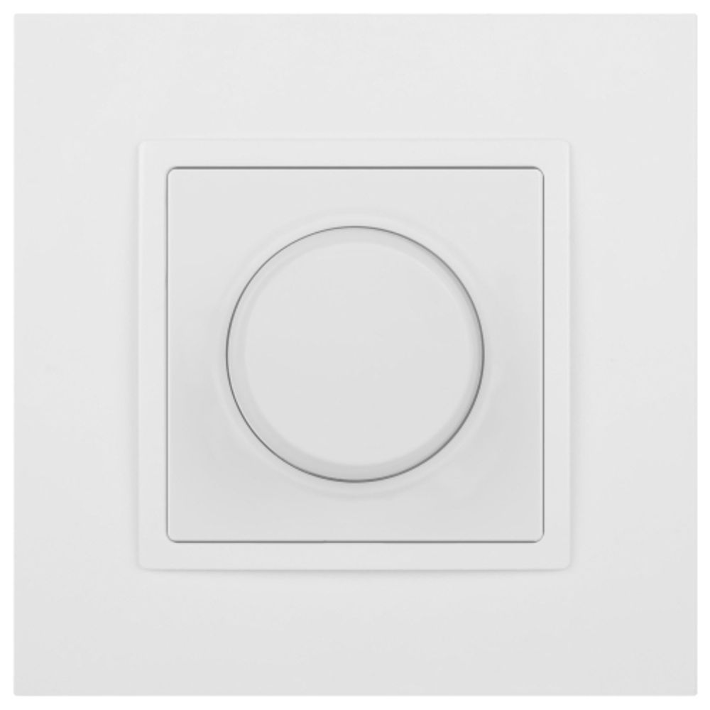 Светорегулятор ЭРА Elegance 14-4101-01М поворотно-нажимной, 400ВА 230В, белый матовый