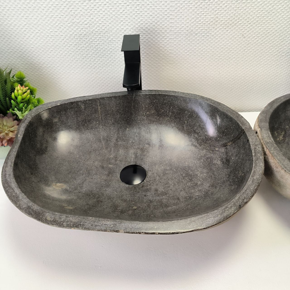 Раковина из речного камня ПАРА! RS-63831 56*44*15 2шт 0127