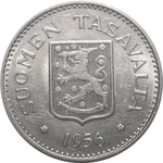 200 марок. Финляндия. 1956 год. AU. Серебро