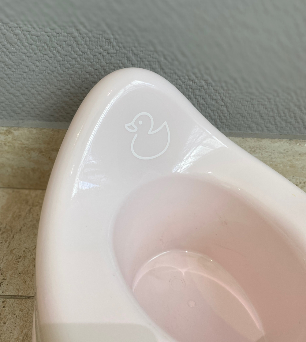 Горшок детский "Уточка" розовый