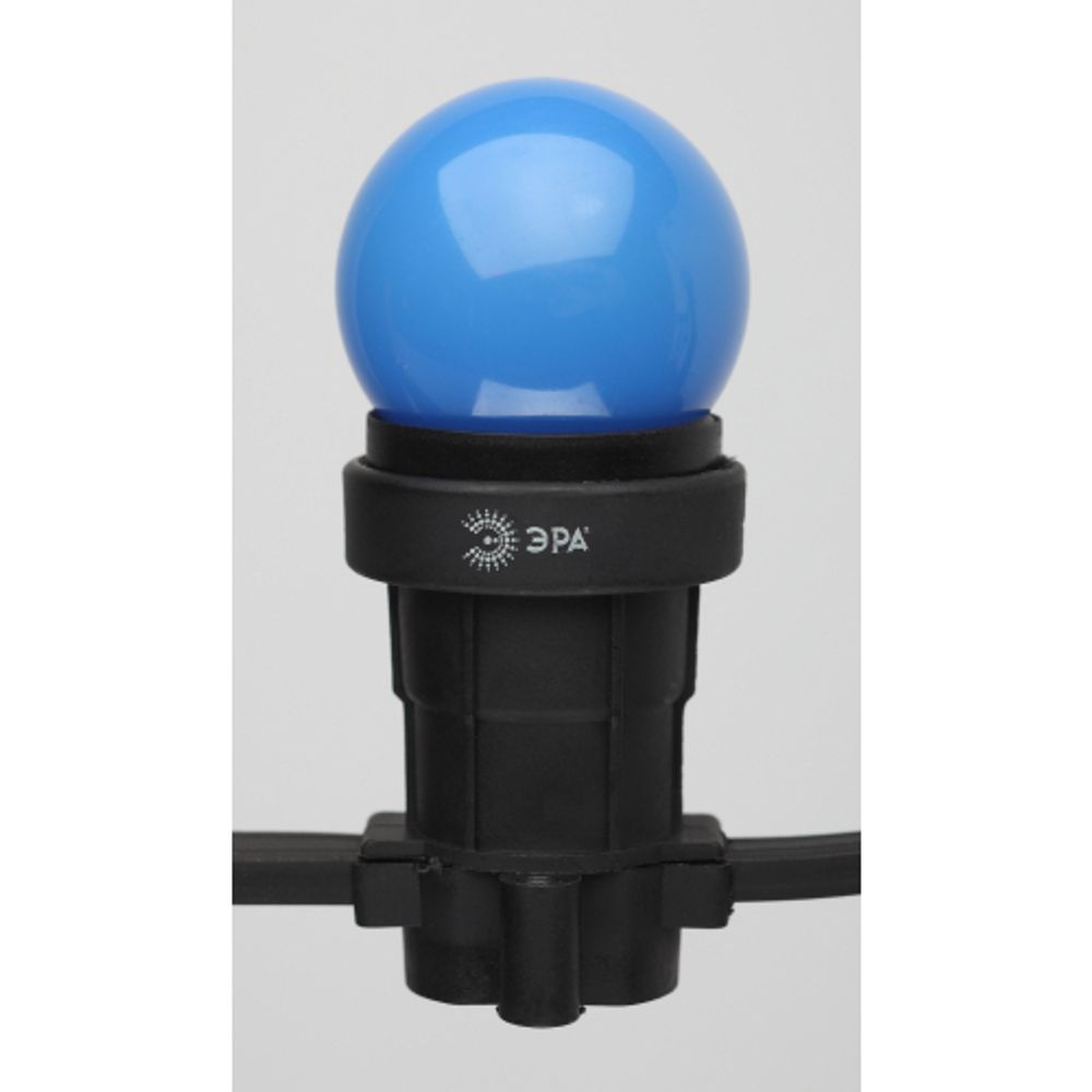 Лампочка светодиодная ЭРА STD ERABL45-E27 E27 / E27 1Вт шар синий для белт-лайт