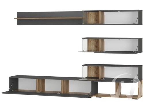 Гостиная Рига ГС-01 (каньон/Графит)