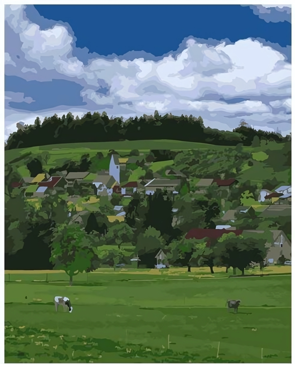 Картина по номерам 40*50см "Летнее настроение" (Lori)