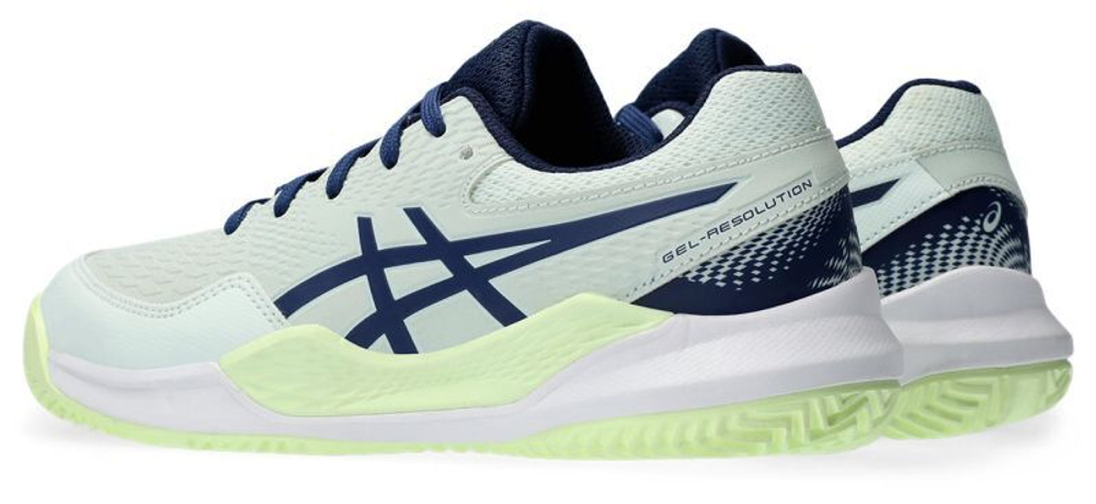 детские Кроссовки теннисные Asics Gel-Resolution 9 GS Clay - pale mint/blue expanse