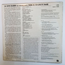 Винтажная виниловая пластинка LP The Gene Harris All Star Big Band Tribute To Count Basie (Австралия 1988)