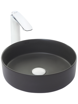 Раковина накладная (матовая темно-серая) WeltWasser WW  ELBACH 3134 MDG 355х355х120