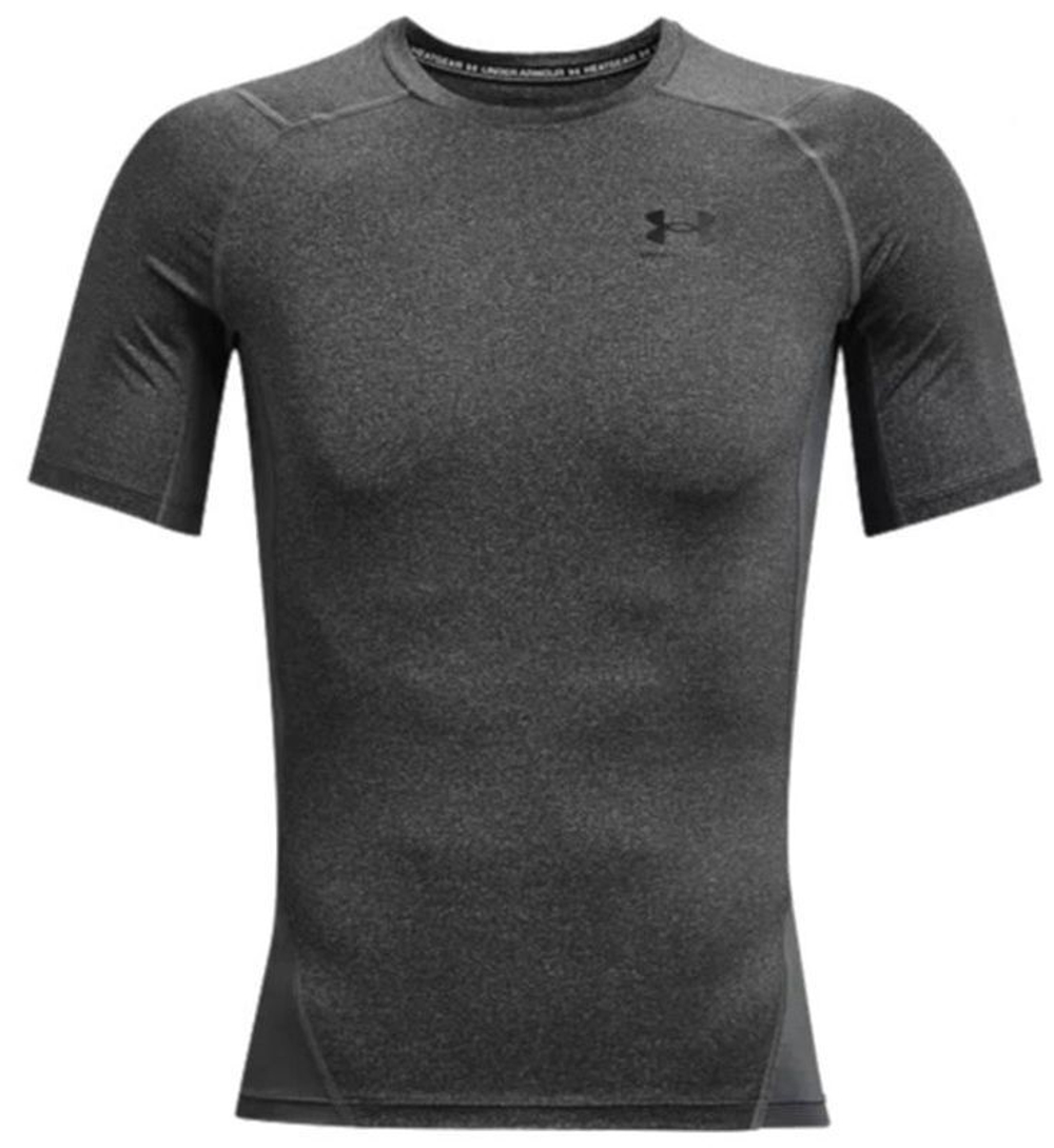 Мужская теннисная футболка Under Armour Men's HeatGear Armour Short Sleeve - серый