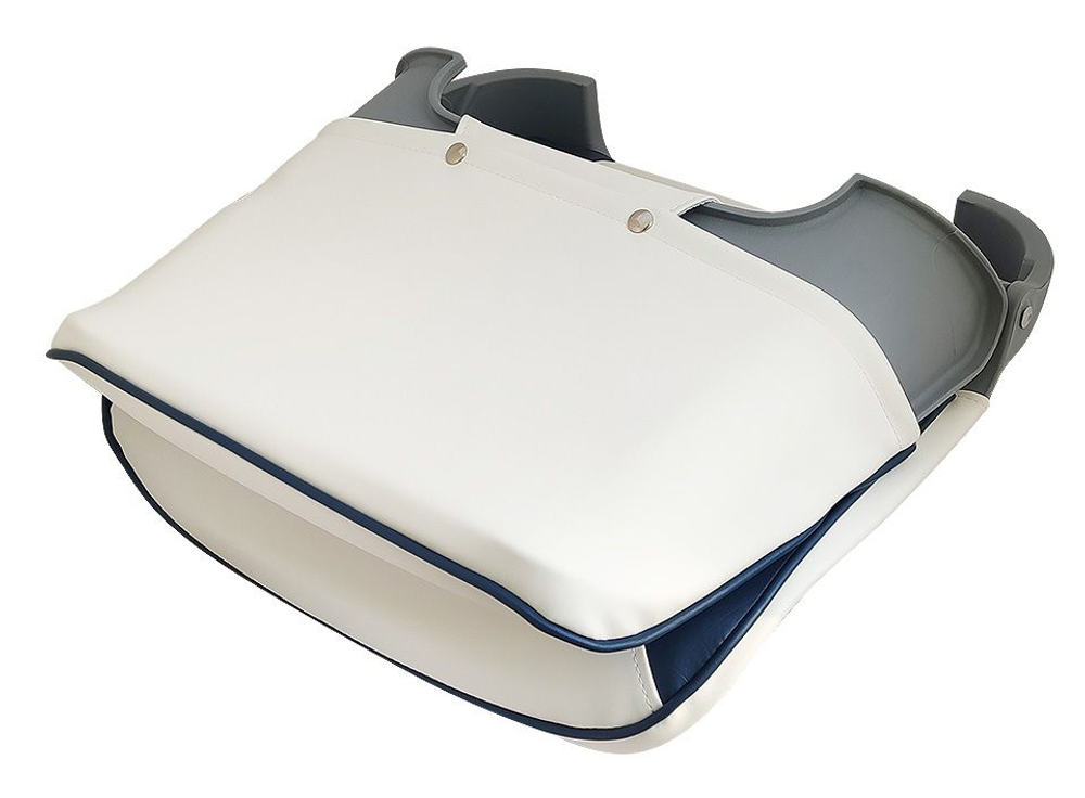 Сиденье для лодки "Skipper", белое с черным