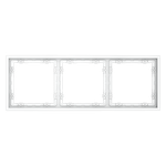 Рамка пластиковая VOLTUM S70 на 3 поста, (белый матовый)
