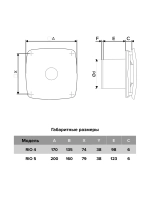 Вентилятор 125 ERA RIO 5C MRH осевой вытяж.мультиопционный, контр Fusion Logic 1.1, обр.клапан D125