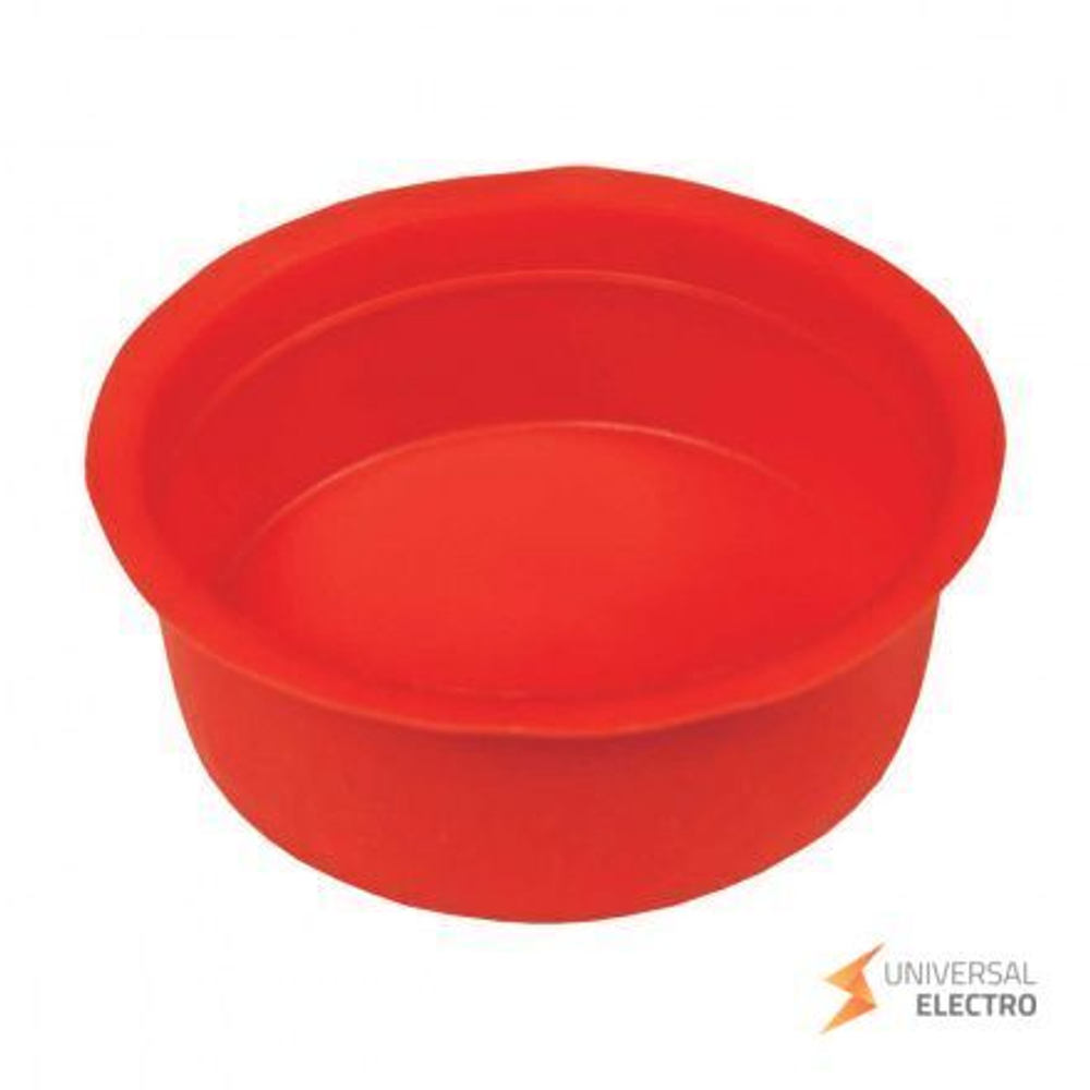 Заглушка для двустенных труб d125 мм красная EKF-Plast