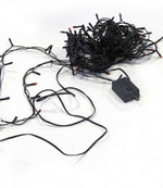 Гирлянда нить из микро ламп 140L (5m) Цветная черный шнур