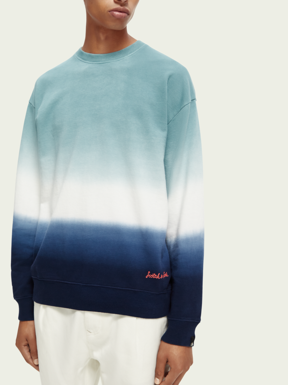 Свитшот Scotch&Soda Tie-dye felpa crewneck 169189/0218