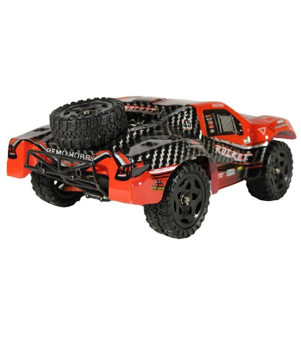 Радиоуправляемый шорт-корс Remo Hobby Rocket Brushless UPGRADE V2.0 (красный) 4WD 2.4G 1/16 RTR