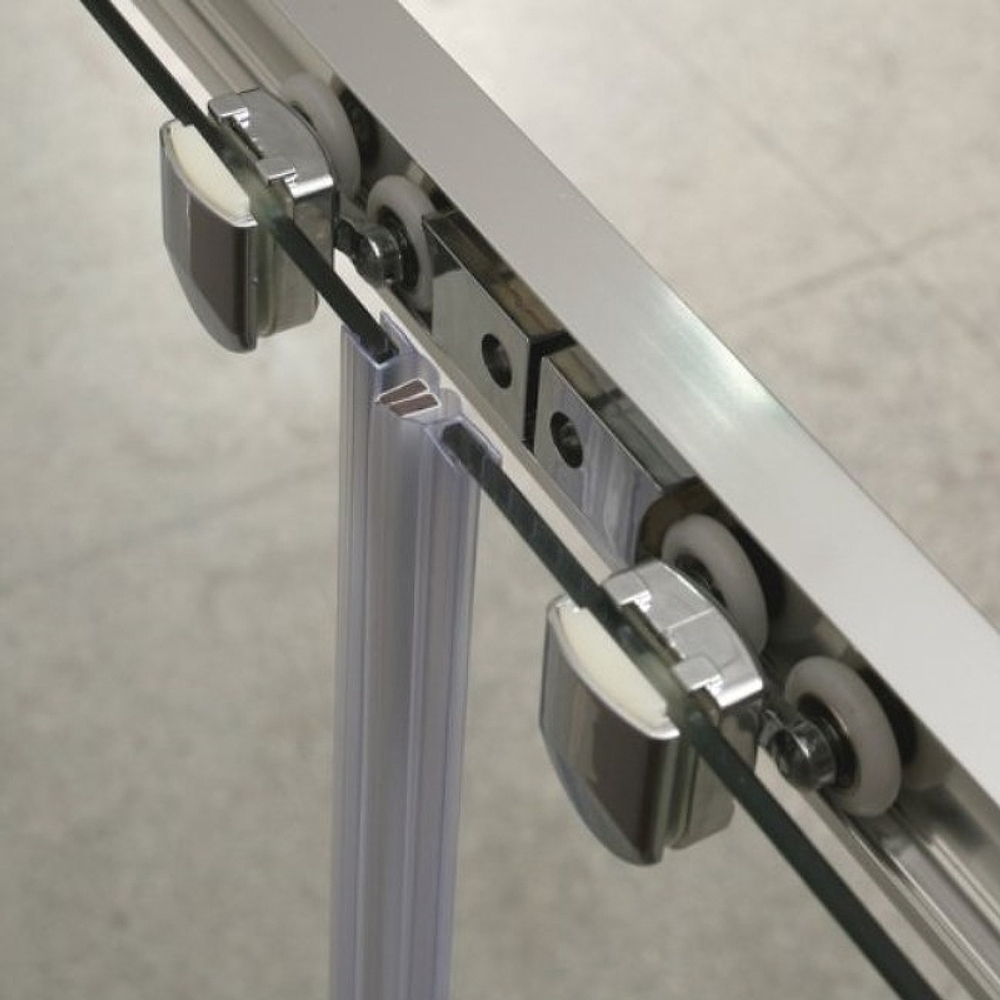Душевая дверь BelBagno Unique 180 UNIQUE-BF-2-150/180-M-Cr профиль Хром стекло матовое