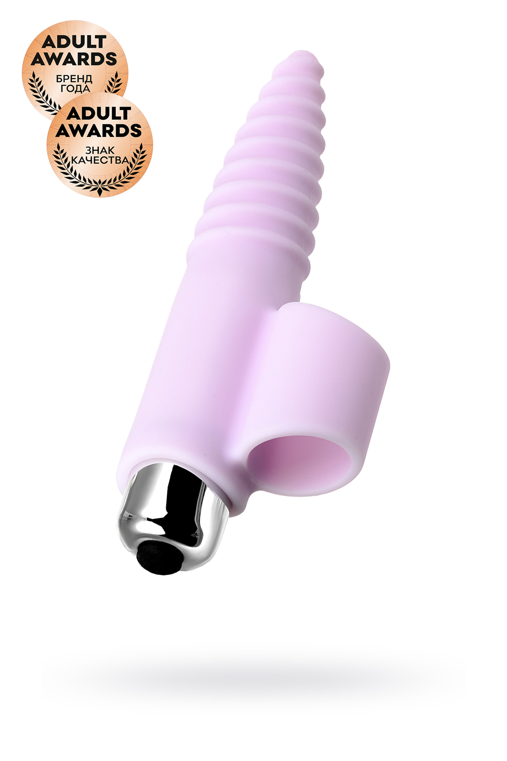Вибронасадка на палец для анальной стимуляции розовая 9 см