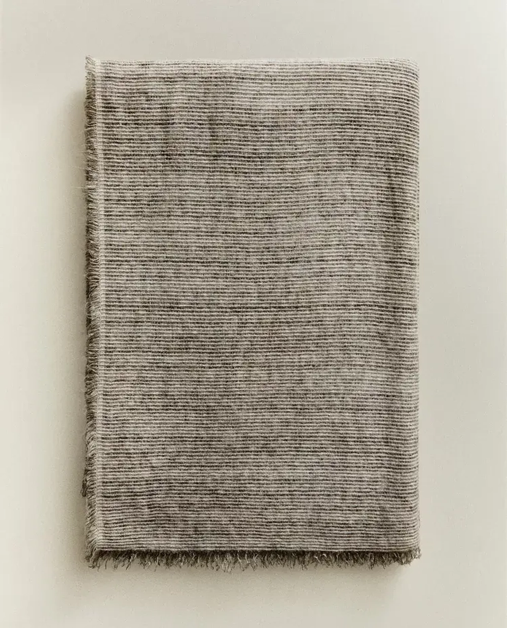 ZARA HOME МЯГКИЙ ПЛЕД, СЕРЫЙ/БЕЖЕВЫЙ