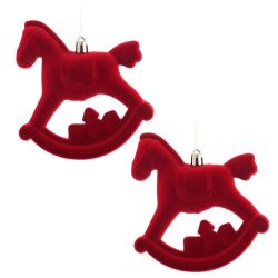 GAEM Набор из 2шт, Украшение новогоднее "Лошадка", L10 W5 H11 см