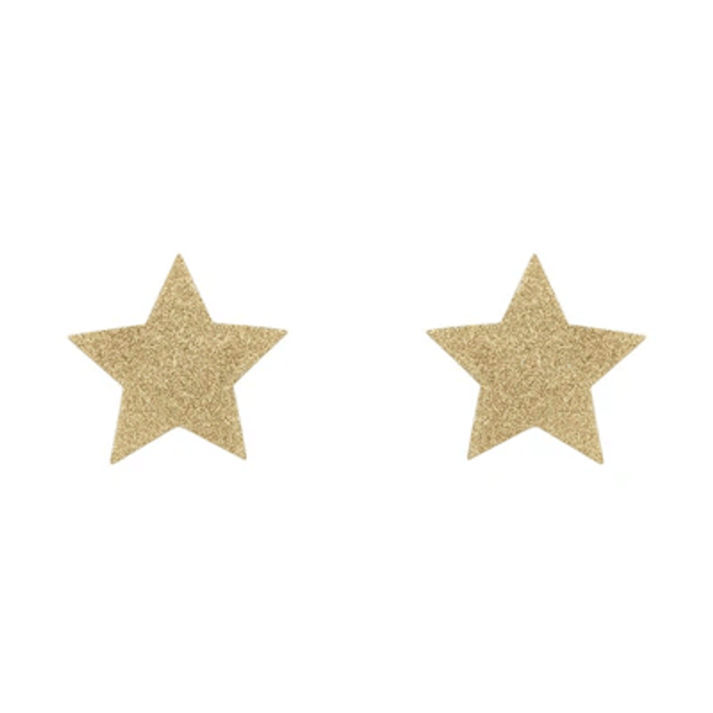 Украшение на грудь Bijoux Indiscrets Flash Star - PASTIES золотое