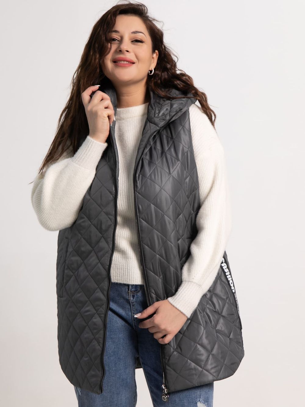 Жилет утепленный Фирменный стиль (графит) Б15320-18М LT Collection