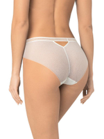 Трусики-слипы из микрофибры и кружева с сетчатой структурой (Размер: XXL) (Цвет: бежевый)