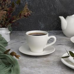 Чайная пара 150 мл белая d 8 см h6,5 см фарфор P.L. Proff Cuisine [8]