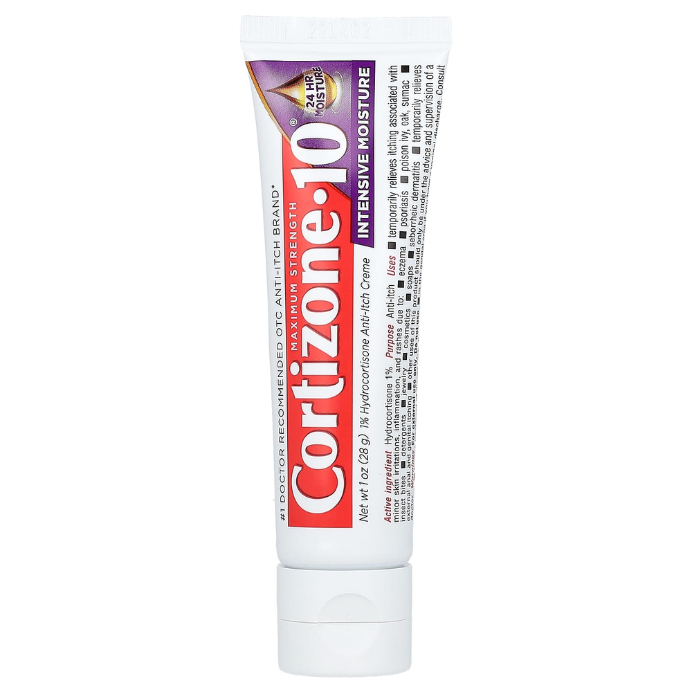 Cortizone 10, Maximum Strength, интенсивное увлажняющий крем, 28 г (1 унция)