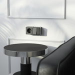 Розетка с заземлением Gallant графит рифленый W5071004