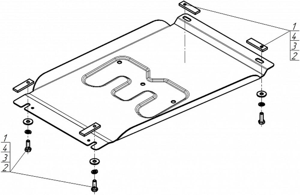 Защита стальная для Great Wall Poer Motodor.73115