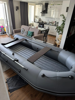 Лодка Таймень NX 4000 НДНД PRO, 4000*1800*495 мм., цвет графит - черный