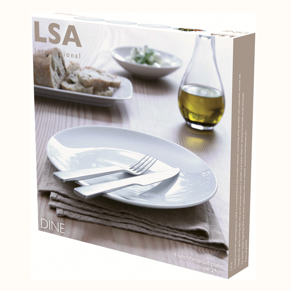 Набор тарелок dine, D24 см, 4 шт.