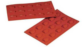 Форма силиконовая P.L. Proff Cuisine "Ракушка" 15 ячеек 45*34 мм, h 10 мм (30*17,5 см)