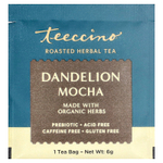 Teeccino, Жареный травяной чай, мокко из одуванчика, без кофеина, 25 чайных пакетиков, 150 г (5,3 унции)