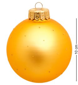 Элита НФШ-1001/1 Ел. украшение Шар «Часики» 100 мм, желтый