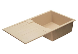 Кухонная Мойка Верона Одинарная с Крылом Латте (аналог тем-беж) NEW