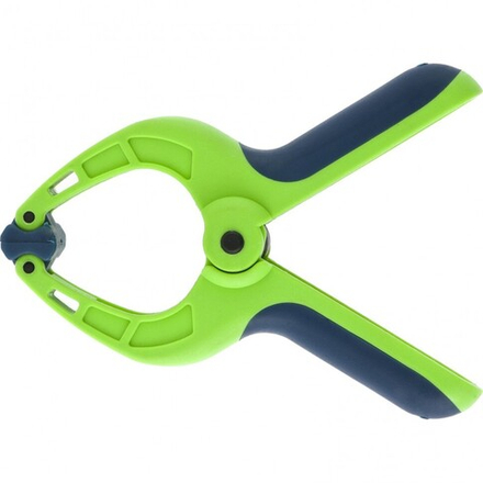 Струбцина клещеобразная 1-1/4, пластиковый корпус, двухкомп. рукоятки, усиленная пружина, 33мм