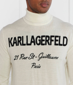 Хлопковый гольф knit Karl Lagerfeld - бежевый(655020 534399)