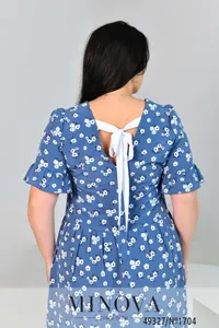 Платье 1704-джинс Minova